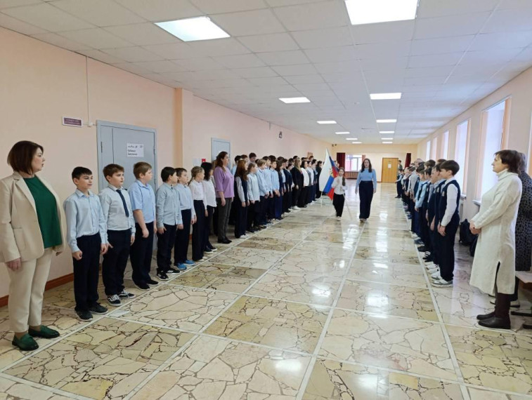 Утреннее построение.
